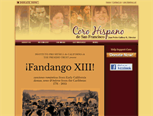 Tablet Screenshot of corohispano.org